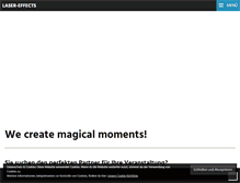 Tablet Screenshot of laser-effects.at